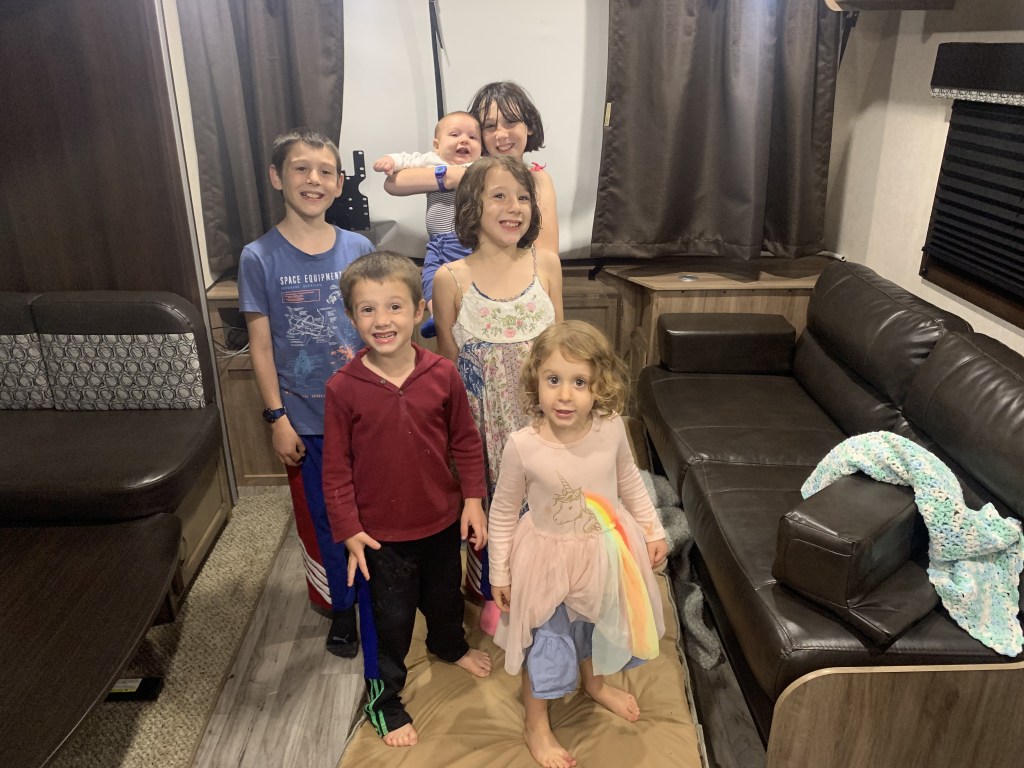 kids ready for camping adventures